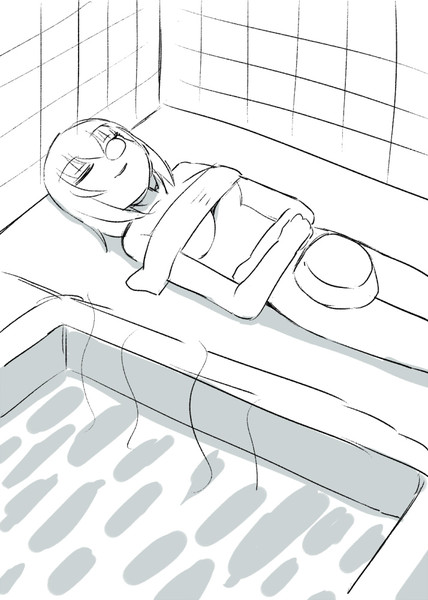 お風呂で寝てしまうエリカ ケム さんのイラスト ニコニコ静画 イラスト