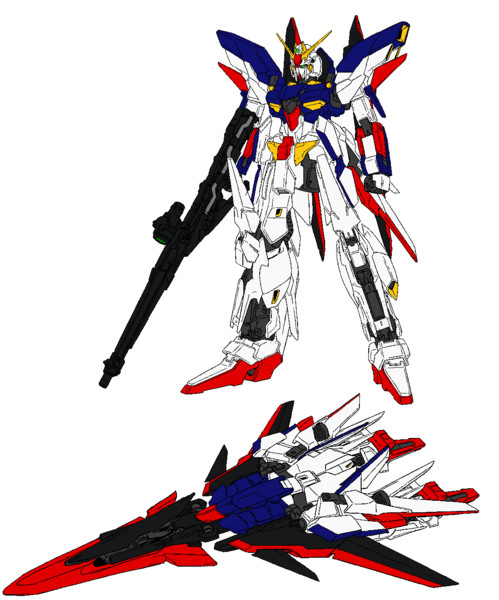ガンダムデルタカイ トリコロールカラー 修正版 コノザワ さんのイラスト ニコニコ静画 イラスト