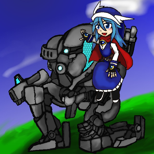 魔法使いの女の子とロボット 日月 ひつき コウ さんのイラスト ニコニコ静画 イラスト