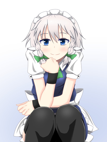 しゃがみ咲夜さん 春輝 さんのイラスト ニコニコ静画 イラスト
