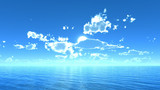 【MMDステージ配布】微かなもやの青空 TQ1【スカイドーム】