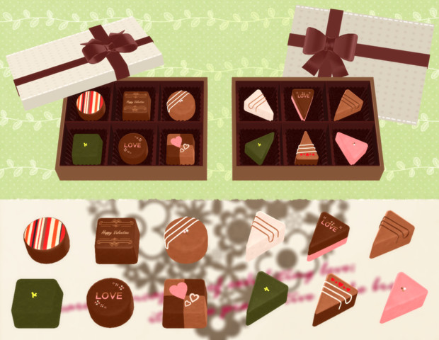 バレンタインチョコセット Muto さんのイラスト ニコニコ静画 イラスト
