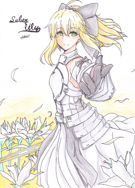 アナログ絵 Fate Go Saber Lily Admiral さんのイラスト ニコニコ静画 イラスト