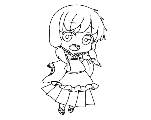 結月ゆかり 初めての線画とトレス まなつのイカ さんのイラスト ニコニコ静画 イラスト