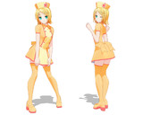 【MMD改変モデル】底辺508式鏡音リン・恋色ナース【モデル配布あり】