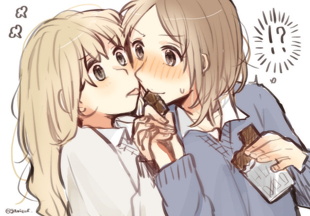 ハッピーバレンタイン百合 ぐあびえんく さんのイラスト ニコニコ静画 イラスト