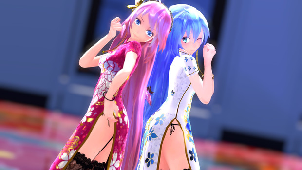 mmd ミク 人気 ドレス