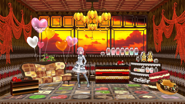 【MMDステージ配布】バレンタイン部屋