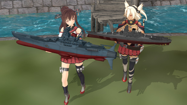 Mmd艦これ ラジコン大海戦 大和型戦艦 まりりん さんのイラスト ニコニコ静画 イラスト