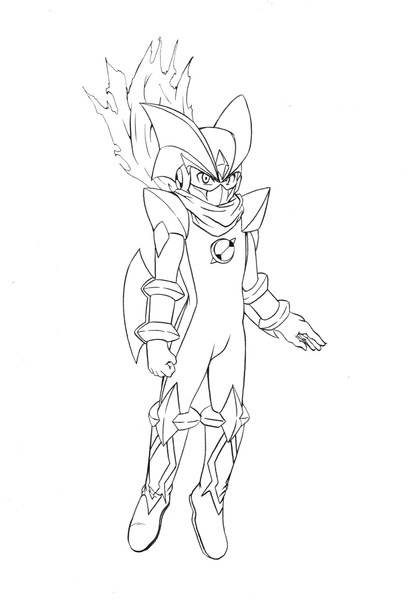 フォルテクロスロックマン 線画 Dbz さんのイラスト ニコニコ静画 イラスト