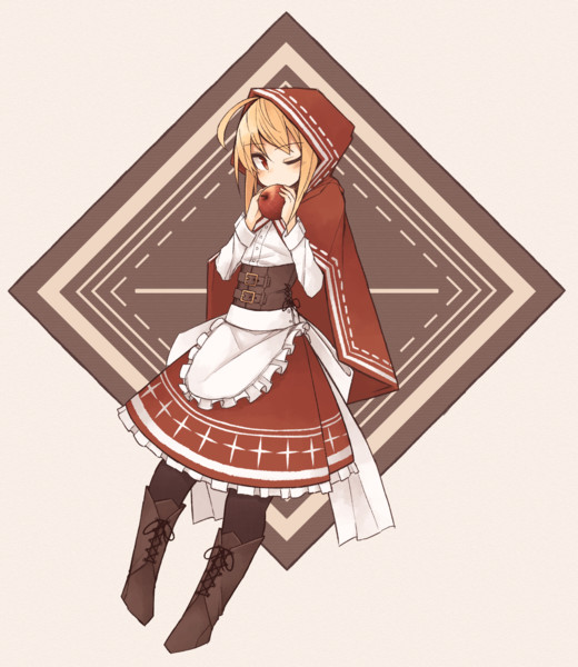 赤ずきんちゃんと林檎 かぎのに さんのイラスト ニコニコ静画 イラスト