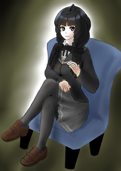 風紀委員会室にありそうな歴代委員長の肖像画 三条るいせ タケノコフロ さんのイラスト ニコニコ静画 イラスト