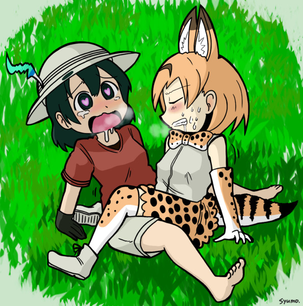 フレンズ同士が力比べしてるだけ Syumo さんのイラスト ニコニコ静画 イラスト