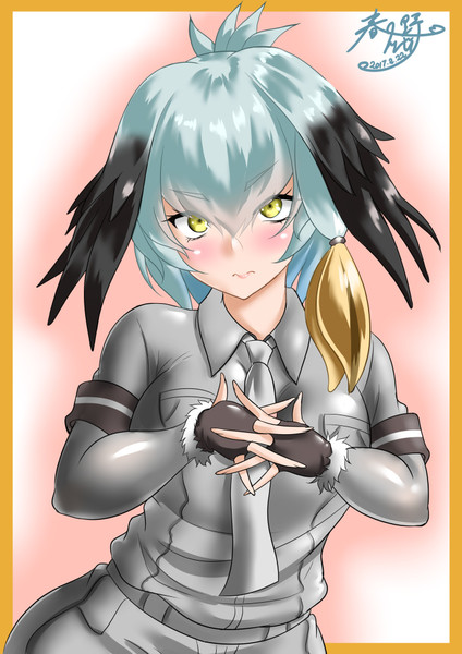 照れハシビロコウちゃん けものフレンズ 春日野トバリ さんのイラスト ニコニコ静画 イラスト