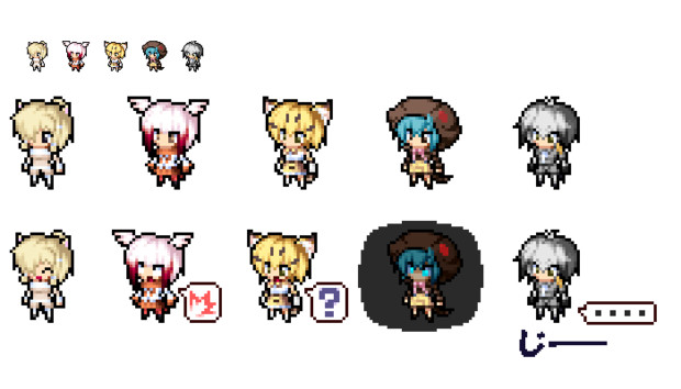 けものフレンズ ドット絵