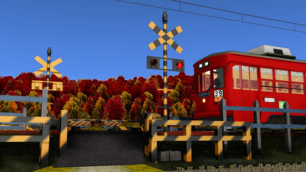 モデル配布 名鉄風踏切 Ejima さんのイラスト ニコニコ静画 イラスト