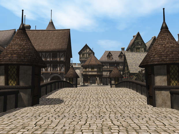 中世の街