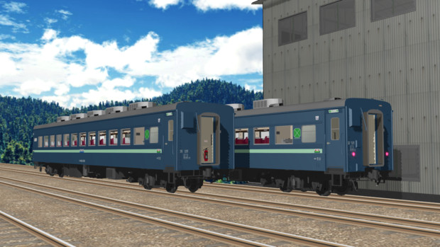 【モデル配付】スロ６２(スロフ６２)型客車【MMD鉄道】