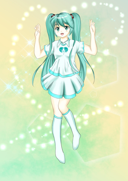 ミクの日に手を繋ごう企画2017修正版背景付き