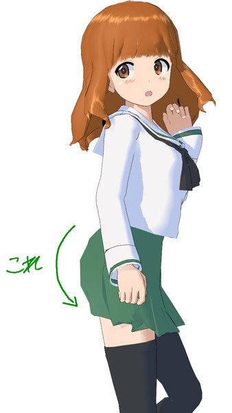 強力な静電気で体に張り付くスカート 氏さん さんのイラスト ニコニコ静画 イラスト