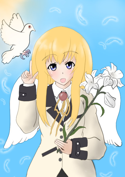 天真 ガヴリール ホワイト 天使度約98 ガヴリールドロップアウト タケノコフロ さんのイラスト ニコニコ静画 イラスト