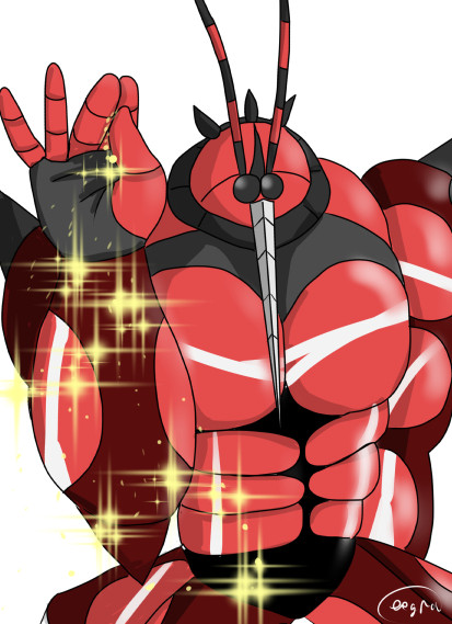 ひかりのこなで華麗に相手の攻撃をかわすマッシブーン テグラ さんのイラスト ニコニコ静画 イラスト