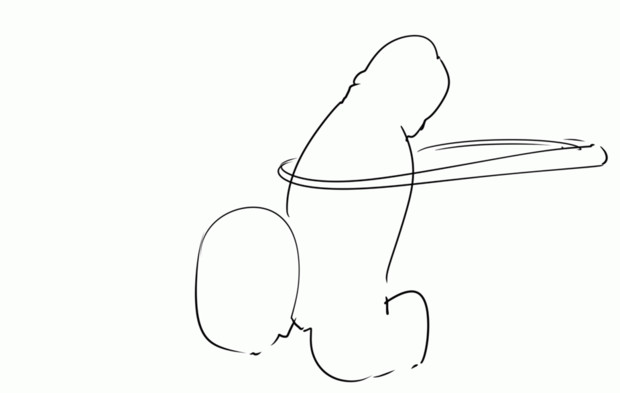 フラフープするちんちん カルティナ さんのイラスト ニコニコ静画 イラスト