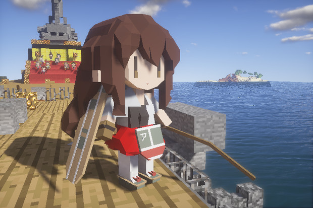 赤城さんを改装した Minecraft Jointblock 艦これ まから さんの