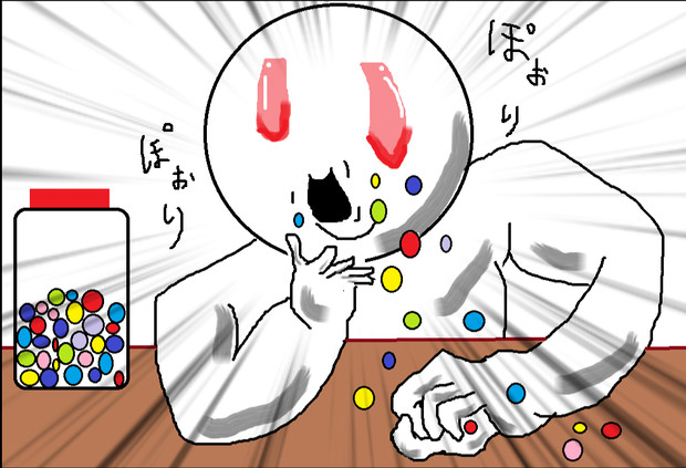 食べこぼすニコル ニコニコ静画 イラスト