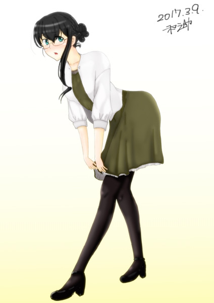 シニヨン大淀さん 私服明石ver 60デニール 和之助 お礼参り さんのイラスト ニコニコ静画 イラスト