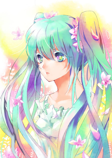 花女ミク ゆき さんのイラスト ニコニコ静画 イラスト