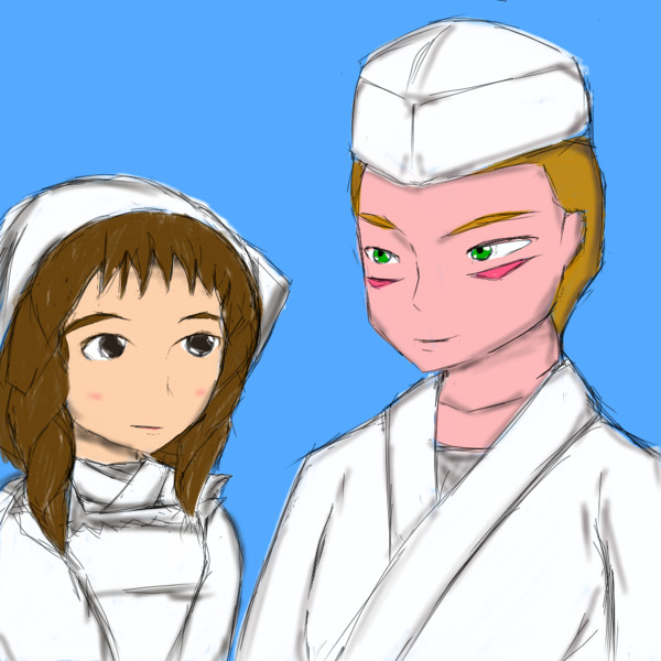 板前と割烹着 うさぎバチ さんのイラスト ニコニコ静画 イラスト