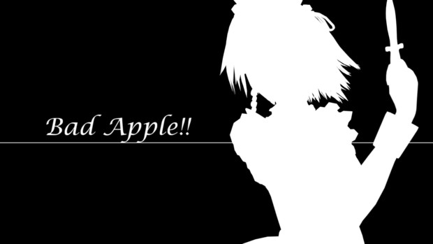 Bad Apple 風壁紙 緋月 さんのイラスト ニコニコ静画 イラスト