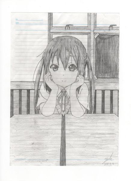 けいおん 中野梓を描いてみた 4 放置 さんのイラスト ニコニコ静画 イラスト