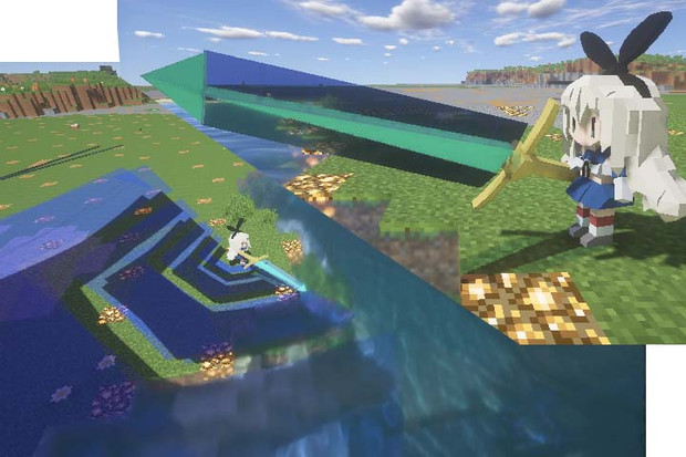 島風にクリスタルソードを持たせてみた Minecraft Joitblock 艦これ まから さんのイラスト ニコニコ静画 イラスト