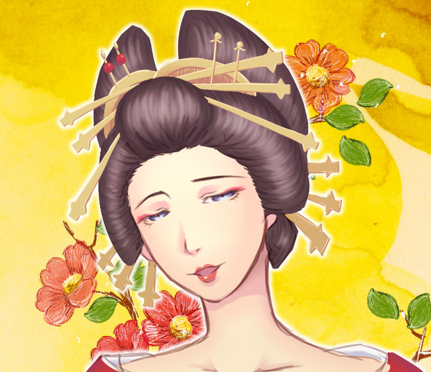なんちゃって花魁さん 矢口知 さんのイラスト ニコニコ静画 イラスト