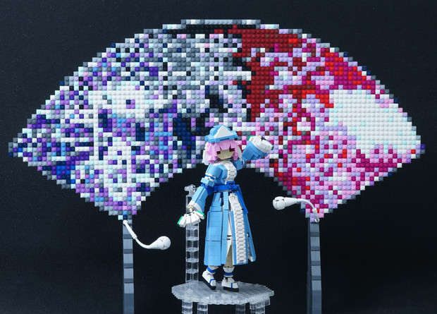 レゴで幽々子様の扇を作ってみた Mikevd さんのイラスト ニコニコ静画 イラスト