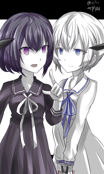 深海双子棲姫 へびつけぇ さんのイラスト ニコニコ静画 イラスト