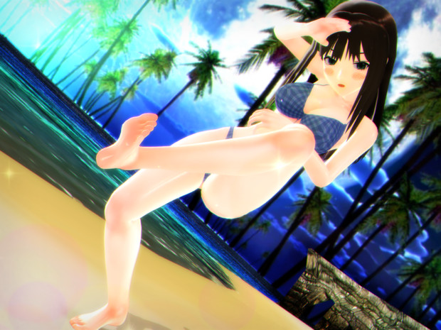 美白のしぶりんと 片足でバランス対決っ 海冥 さんのイラスト ニコニコ静画 イラスト