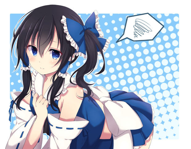 蒼い楽園の素敵な巫女さん クレソン さんのイラスト ニコニコ静画 イラスト