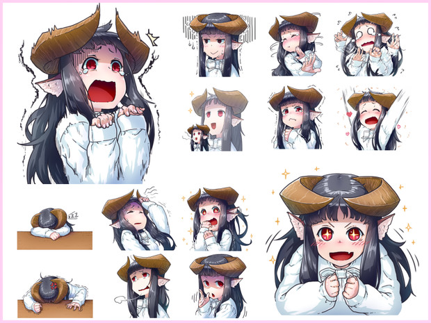角娘lineスタンプ その4 Jaco さんのイラスト ニコニコ静画 イラスト