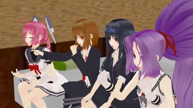 Mmd艦これ 12話と初春姉妹 ニコニコ静画 イラスト