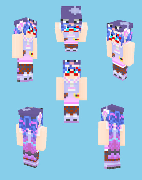Minecraft 音街ウナ Talk衣装 Aitalk 野良牛 バファムート さんのイラスト ニコニコ静画 イラスト