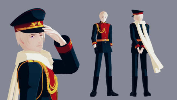Apヘタリアｍｍｄ ロシア軍服 モデル配布 玥fox さんのイラスト ニコニコ静画 イラスト