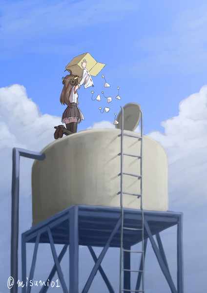 貯水タンクに紅茶パックを投入する金剛 みすみ さんのイラスト ニコニコ静画 イラスト