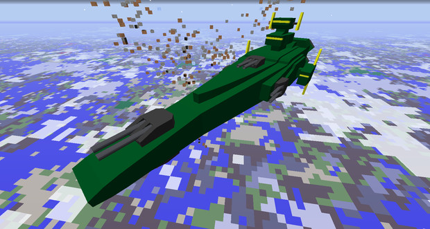 【minecraft】modでマゼラン級戦艦を作ってみた【jointblock】