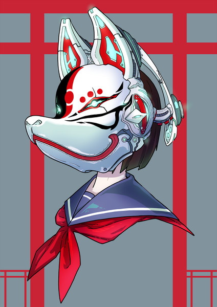 サイバー狐面 Jaco さんのイラスト ニコニコ静画 イラスト