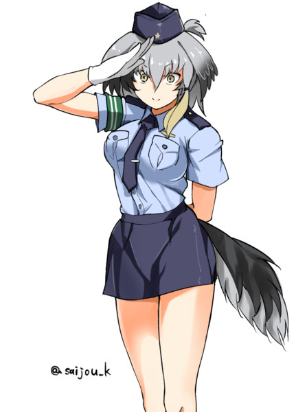 働くハシビロちゃん その１ 警官 ニコニコ静画 イラスト