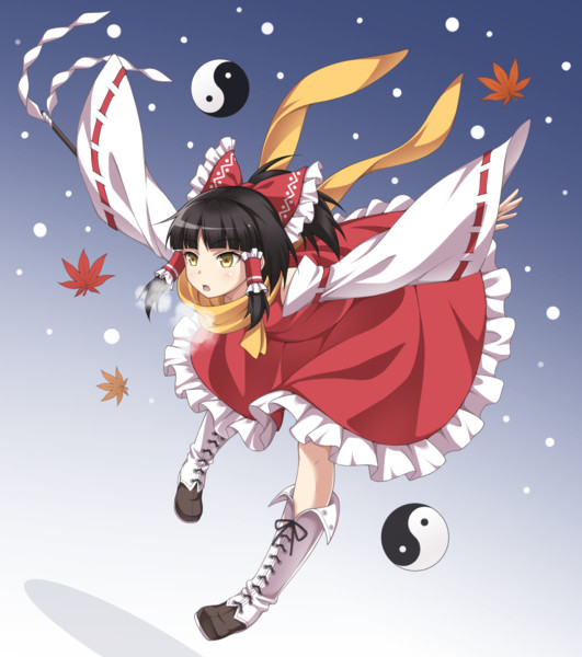 東方鈴奈庵 冬服 霊夢 きゅうとう さんのイラスト ニコニコ静画 イラスト