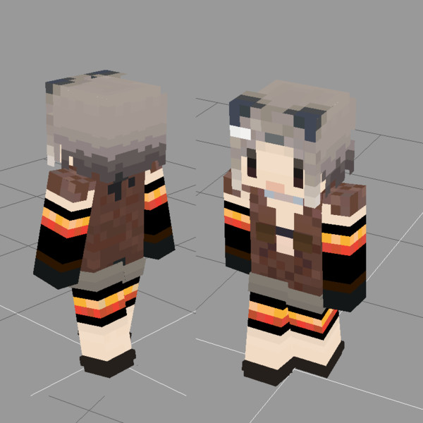 Minecraft アメリカビーバー スキン けものフレンズ でぃんご さんのイラスト ニコニコ静画 イラスト